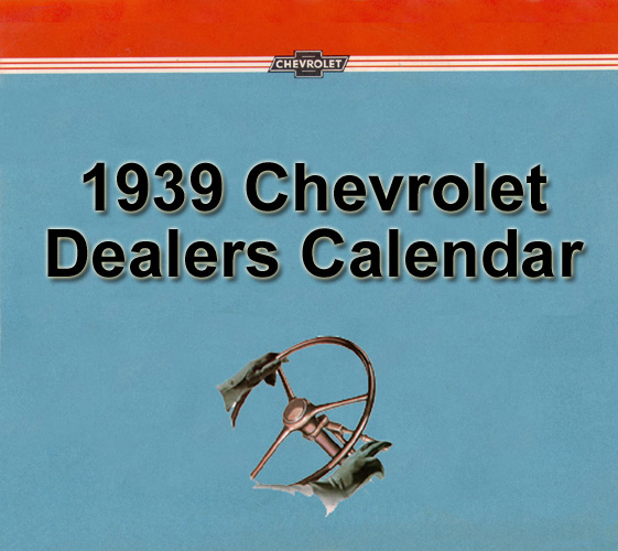 1939 Chevrolet Dealers Calendar